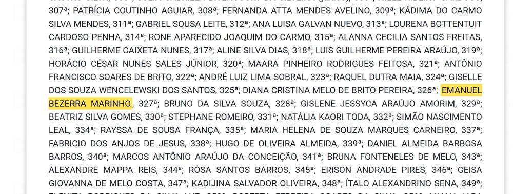 Decreto do GDF nomeando Emanuel Bezerra Marinho para Agente de Vigilância Ambiental em Saúde