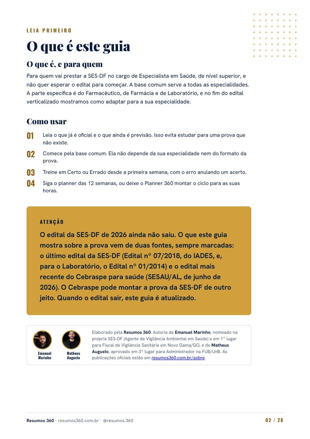 Página 2 do mini guia SES-DF. O texto está disponível abaixo.