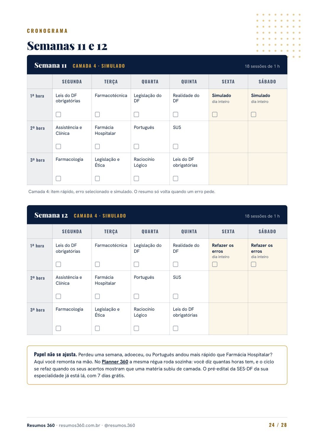 Página 24 do mini guia SES-DF. O texto está disponível abaixo.