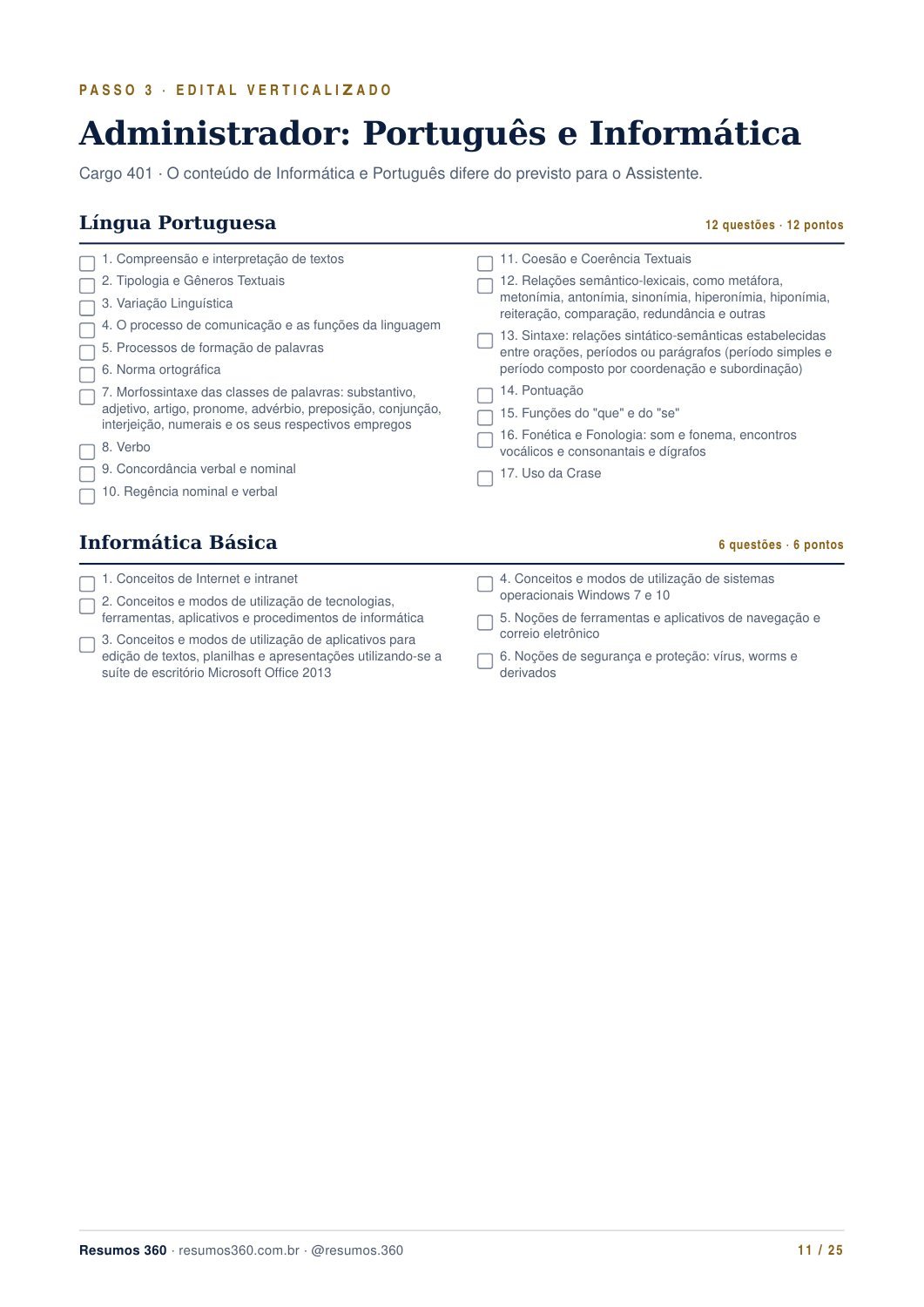 Página 11 do mini guia UFBA. O texto está disponível abaixo.