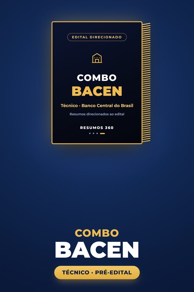 Capa: Combo BACEN · Técnico (pré-edital)