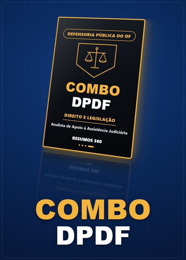 Capa: Combo DPDF · Analista de Apoio à Assistência Judiciária (Direito e Legislação)