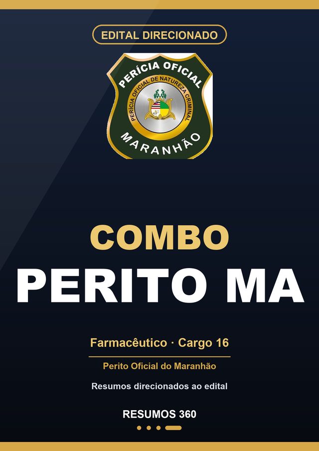 Capa: Combo Perito Criminal MA · Farmacêutico