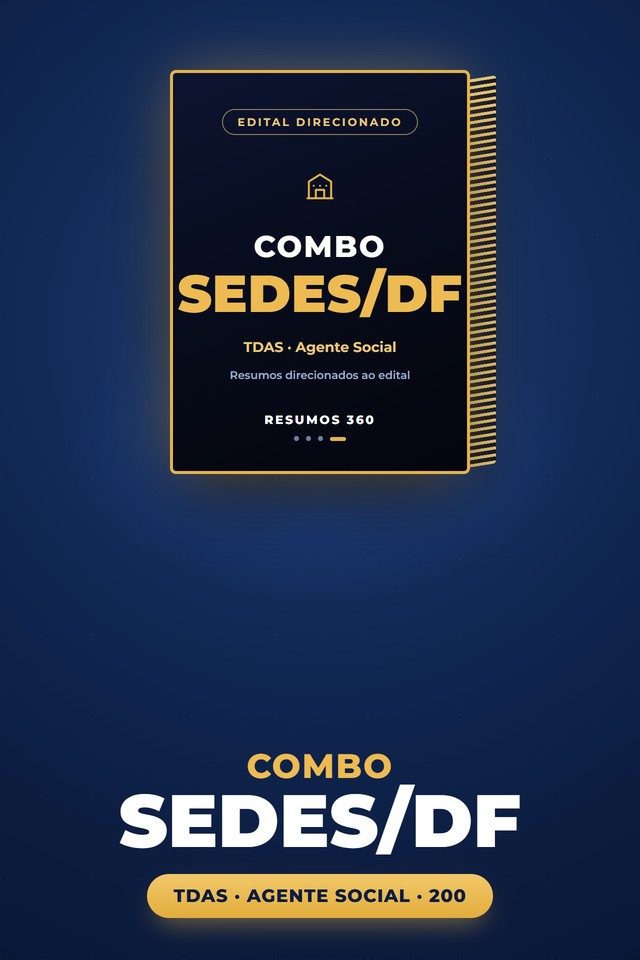 Capa: Combo SEDES/DF · Agente Social (TDAS 200)