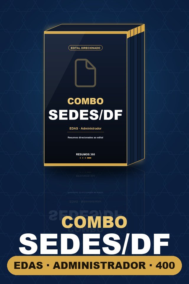 Combo SEDES/DF · EDAS Especialista Administrativo (400)