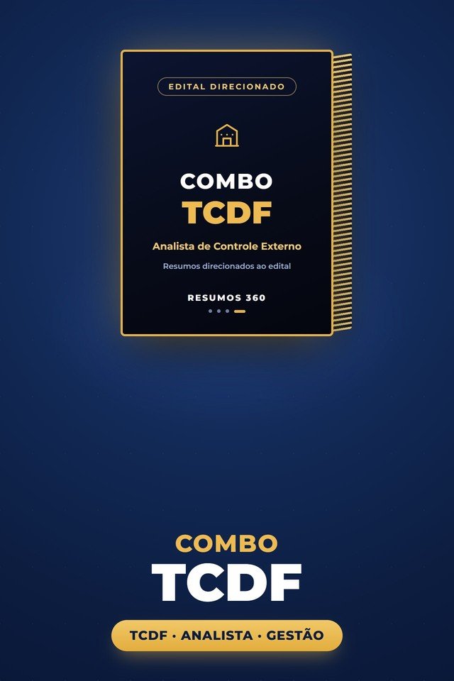 Combo TCDF · Analista Administrativo de Controle Externo (Gestão)