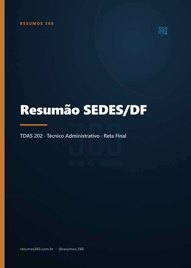 Capa do Resumão TDAS 202 (SEDES/DF)