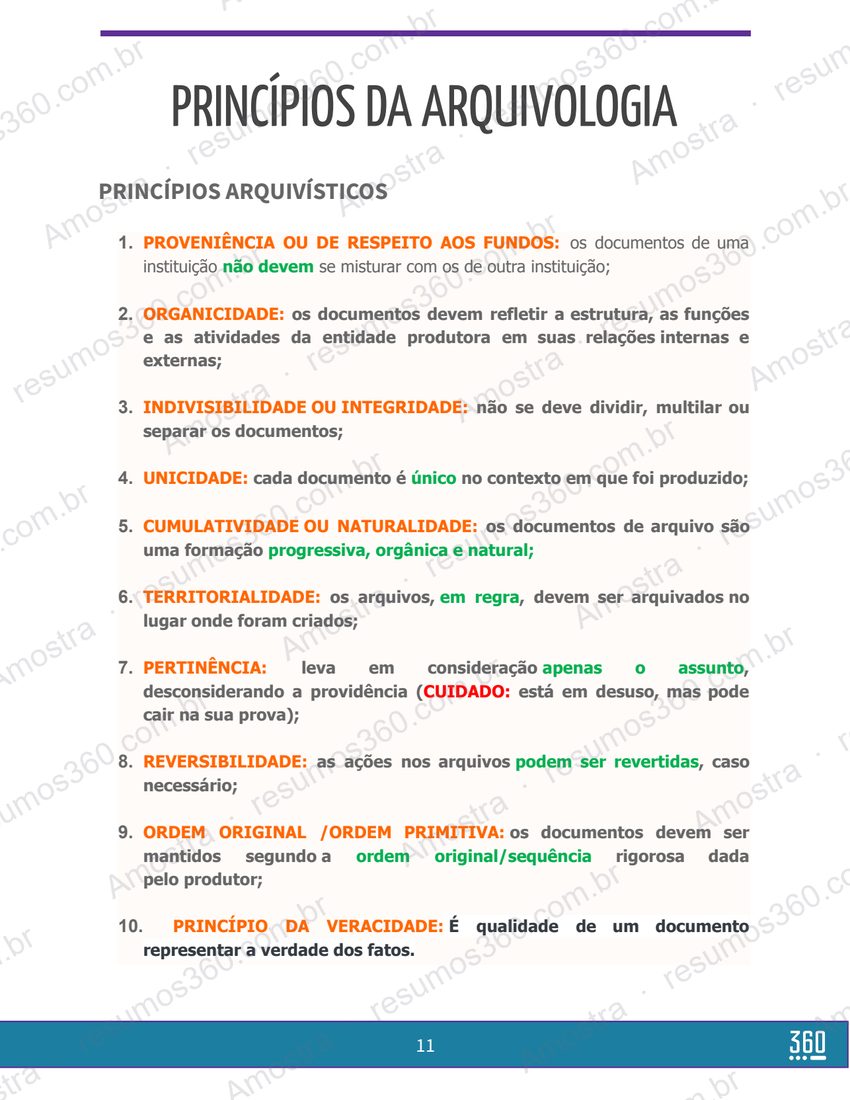 Princípios da Arquivologia