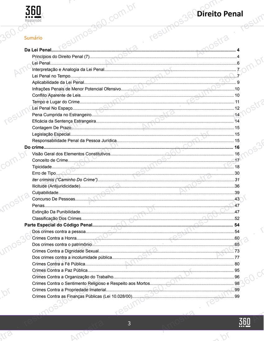 Página do material Resumo de Direito Penal
