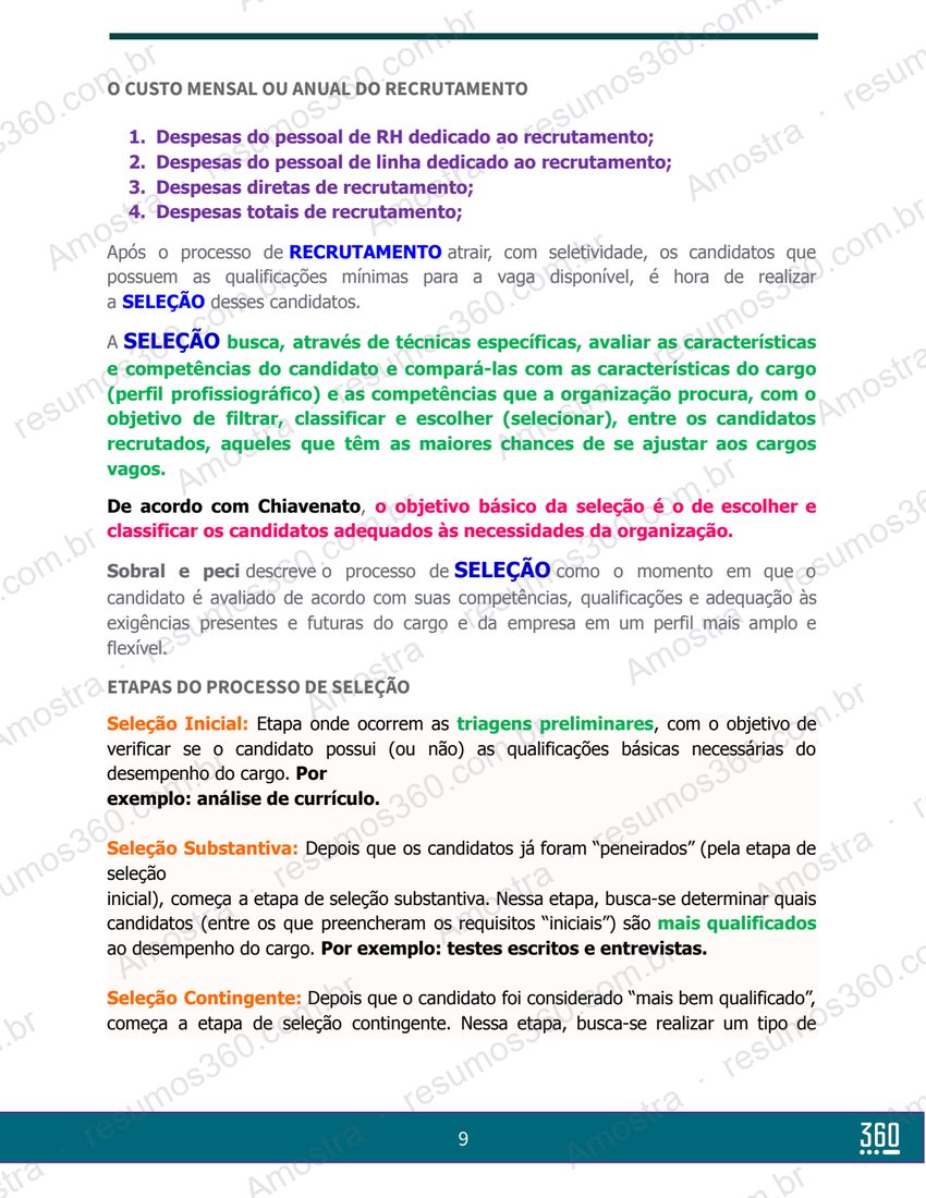 Página do material Resumo de Gestão de Pessoas