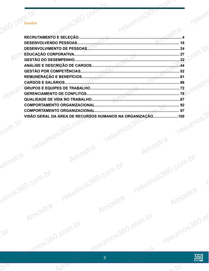 Página do material Resumo de Gestão de Pessoas