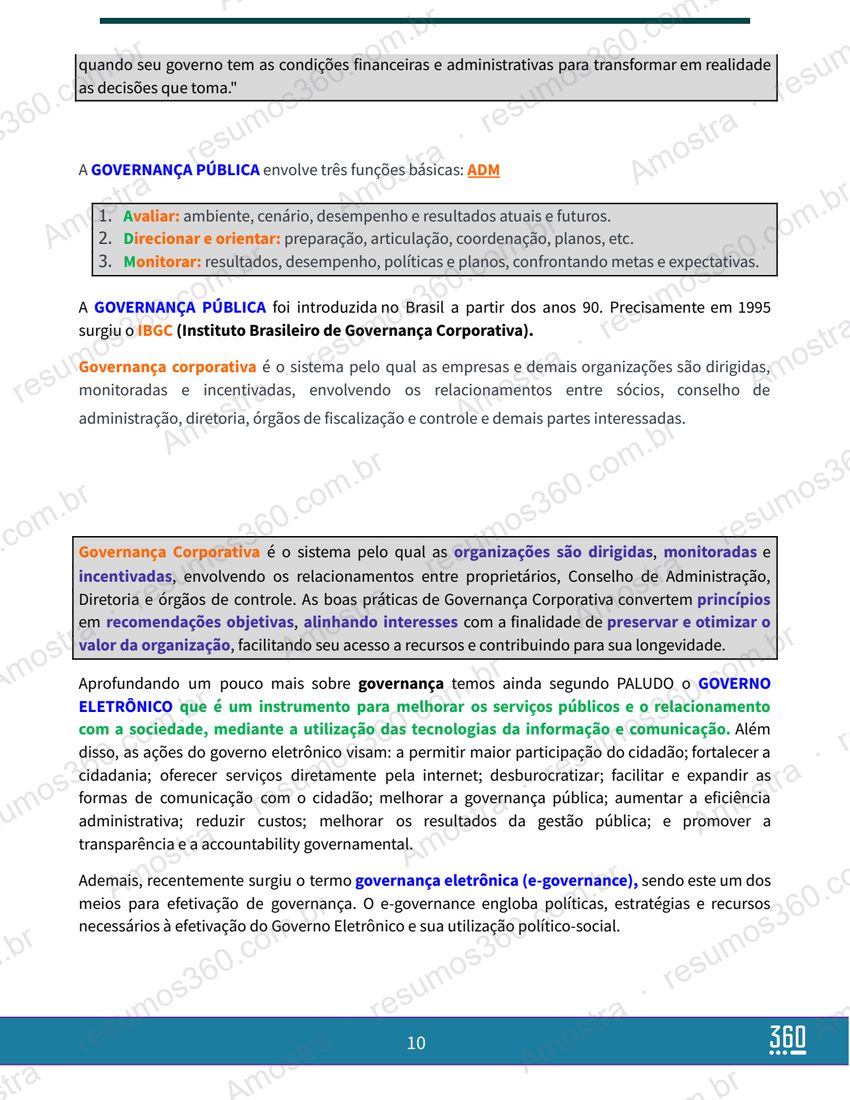 Página do material Resumo Ética e Integridade na Adm. Pública