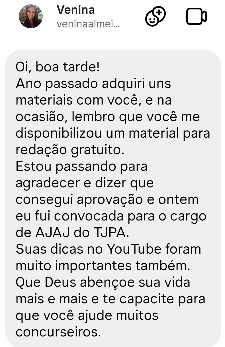 Aluna conta no Instagram que foi convocada para o cargo de AJAJ do TJPA