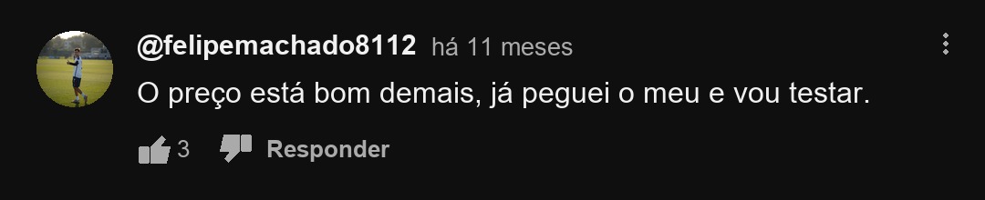 Comentário real de aluno 8